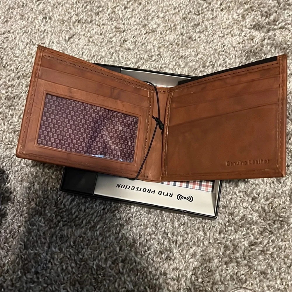 Mens Brown Leather Ben Sherman Wallet